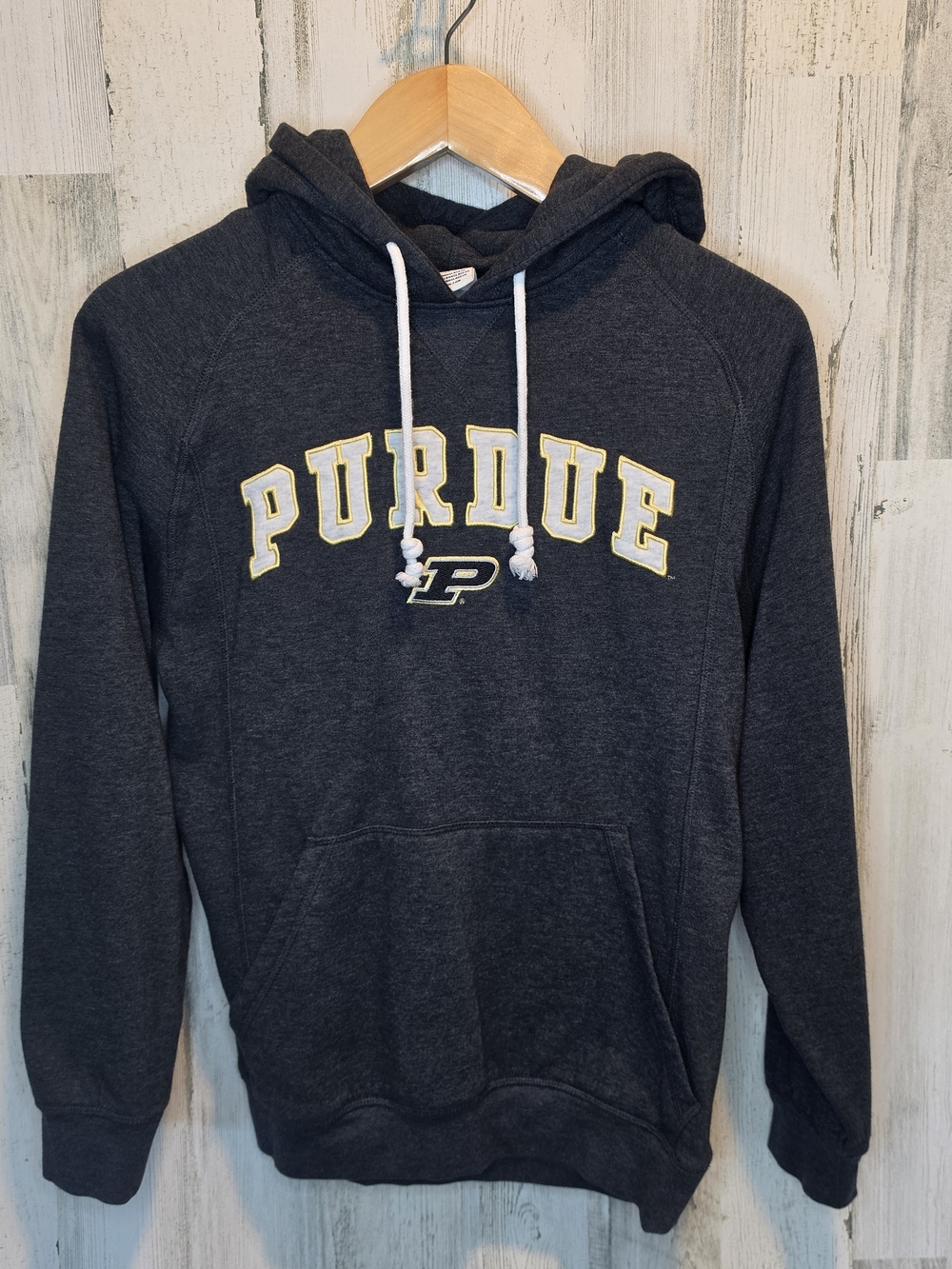Champion Purdue Boilermakers Hoodie Small Gray Pullover Embroidered College NCAA